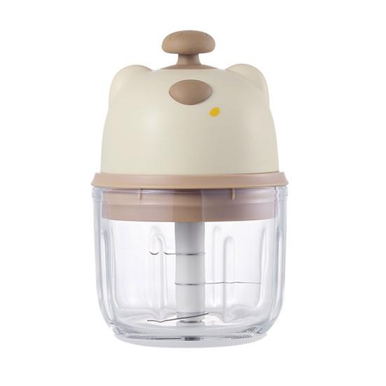 Electric Garlic Chopper with Stainless Steel Blades Mini Food Processor for Mincing Purees Portable Kitchen Gadget for Home Camping Travel