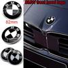For BMW M Car Black White BMW Logo Front Hood Emblem 82mm Rear Badge 74mm Wheel Hub Cap 56mm steering wheel sticker 45mm Accessories CVA3