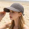 Sun Protection Hat with Adjustable Straps, Extended Brim Outdoor Sun Hat, Versatile Summer Headwear for Cycling Tennis Walking
