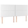 VidaXL Têtes de lit 4 pcs Blanc 100x5x78-88 cm Similicuir3116301