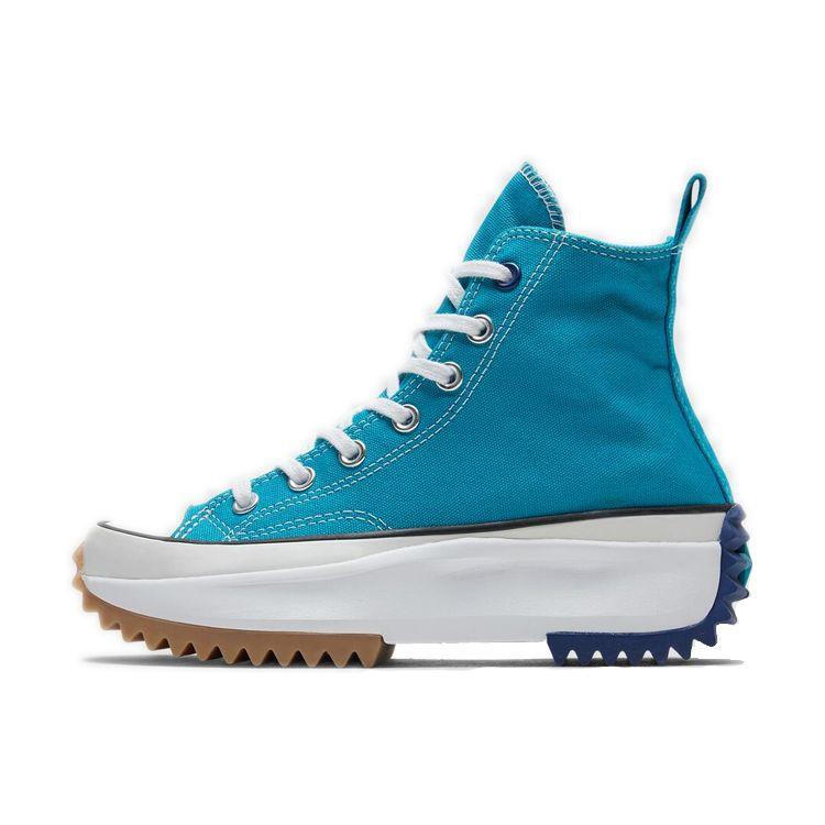 

Кроссовки Converse Run Star Hike High Rapid Teal Rush Синие унисекс Белые 167108C