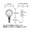 Daiichi Steel Industry (Markey) Three-Pin Hooks for Drywall, Plywood, and Wood, Clear, Pack of 2, Weight Capacity: 7kg