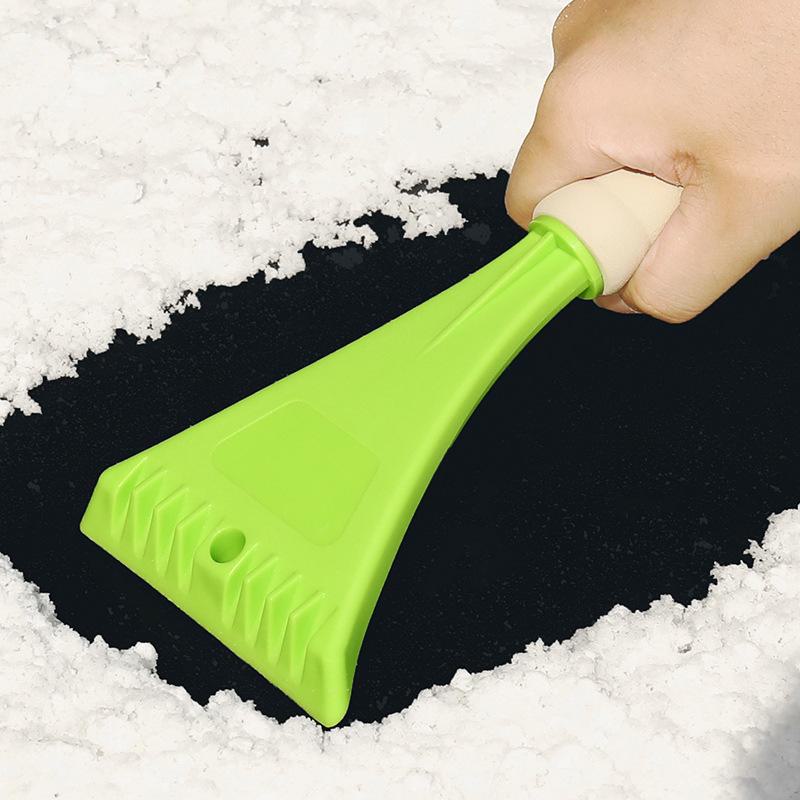 Car Snow Removal Shovel with EVA Sponge Handle: Multi-Function Mini Deicing & Defrosting Tool