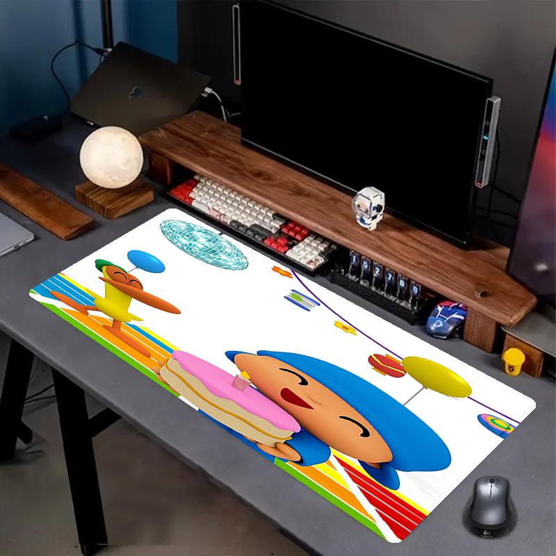 Pocoyo Theme Mouse Pad, Non Slip Rubber Base, Multifunctional Office & Home Decor, Perfect for Workspace Personalization.