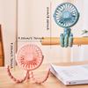 Baby Stroller Fan Mini Octopus Fan Hand Held Rechargeable USB Small Folding Fans Silent Table Hone Outdoor Cooler Neck Fans 2024