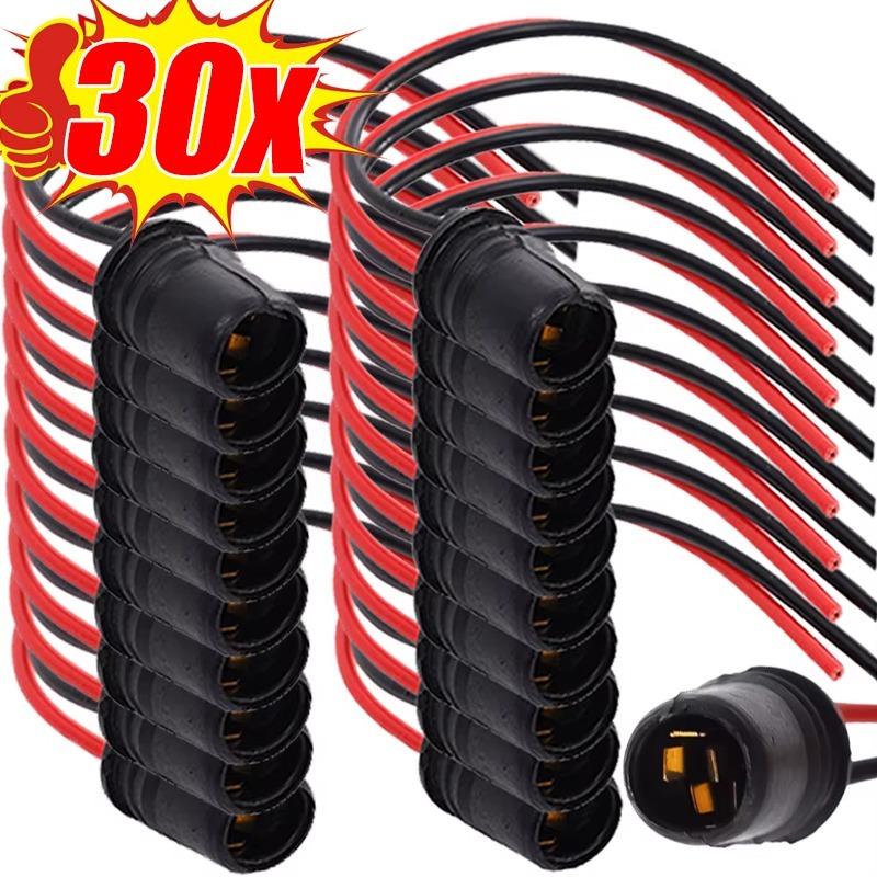 50~1pcs LED Lamp Bulb Base Car Wedge Light Bulb Socket Connector Holder Extension Holder Socket Wedge Base Light Bulb T10 W5W