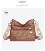 Stylish Multi-Compartment Crossbody Bag for Mature Women