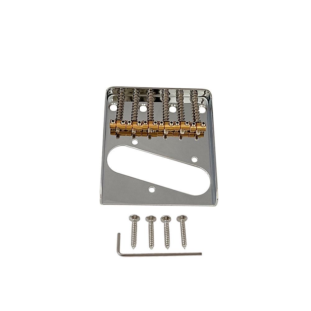 TL Electric Guitar Bridge Tailpiece: 3-Tone 6-Tone Saddle, Fixed Bridge, Single Pickup Accessory