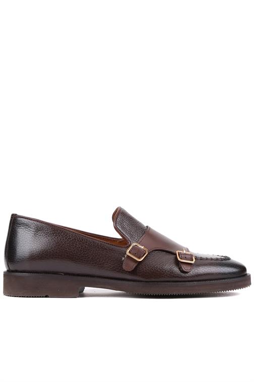 

Shoetyle - Kahverengi Deri Tokalı Erkek Klasik Ayakkabı 250-2750 39 коричневий