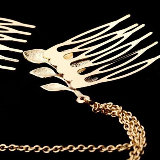 Cheap Headband Lovely Delicate Decorative Hair Comb Tassel Chain for Wedding