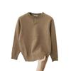 Men's Solid Color Round Neck Winter Pullover Sweater - Soft, Stylish, Youthful Knitwear