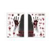 Bloodstained Handprint Scary Ghost Window Sticker Spooky Party Door Stickers  Glass Mirror