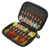 Hot 16Piece Set of Lure Bait, Rotating Composite Sequin Fishing Gear Bag, Metal Sequin Fake Bait