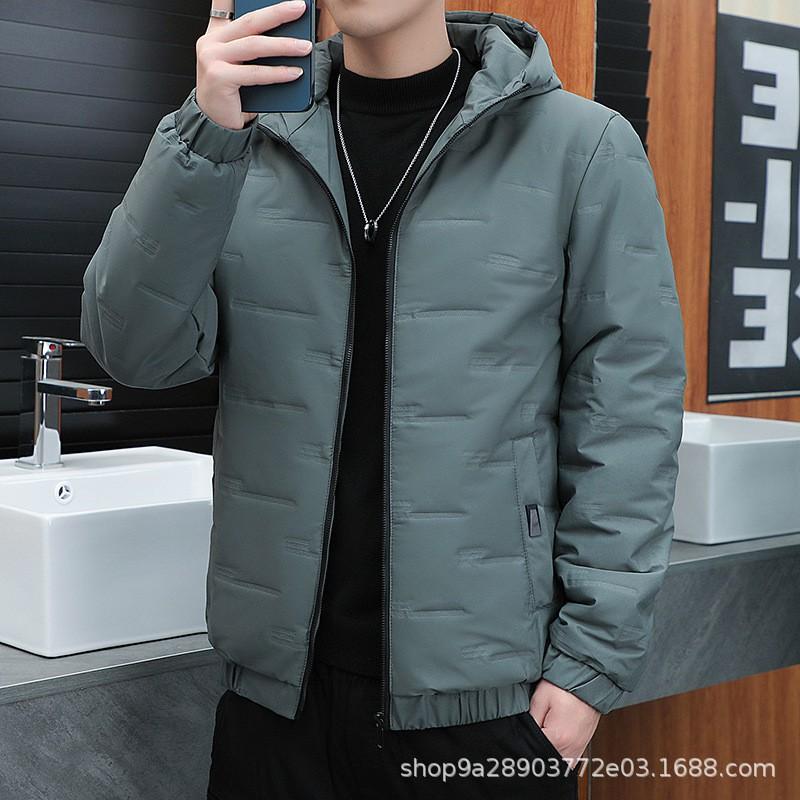 Mens Winter Hooded Puffer Jacket Thick Cotton Coat Casual Warm Outerwear Cold Season