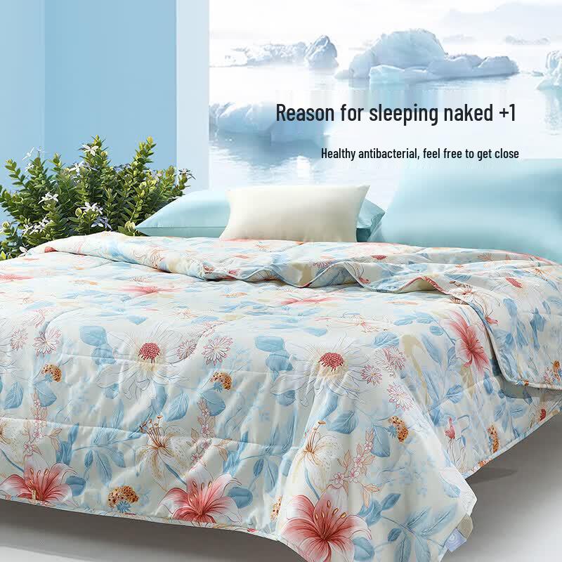 FUANNA Cotton Blend 7-Hole Antibacterial Summer Quilt