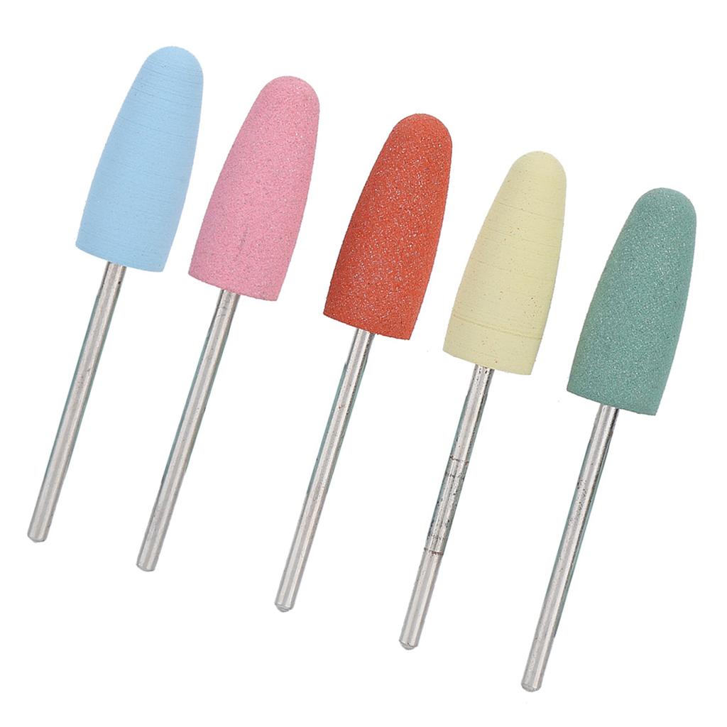 5 Stück Set Gummi-Nagelbohrer Maniküre Pediküre Nagelpolitur Grat Zubehör