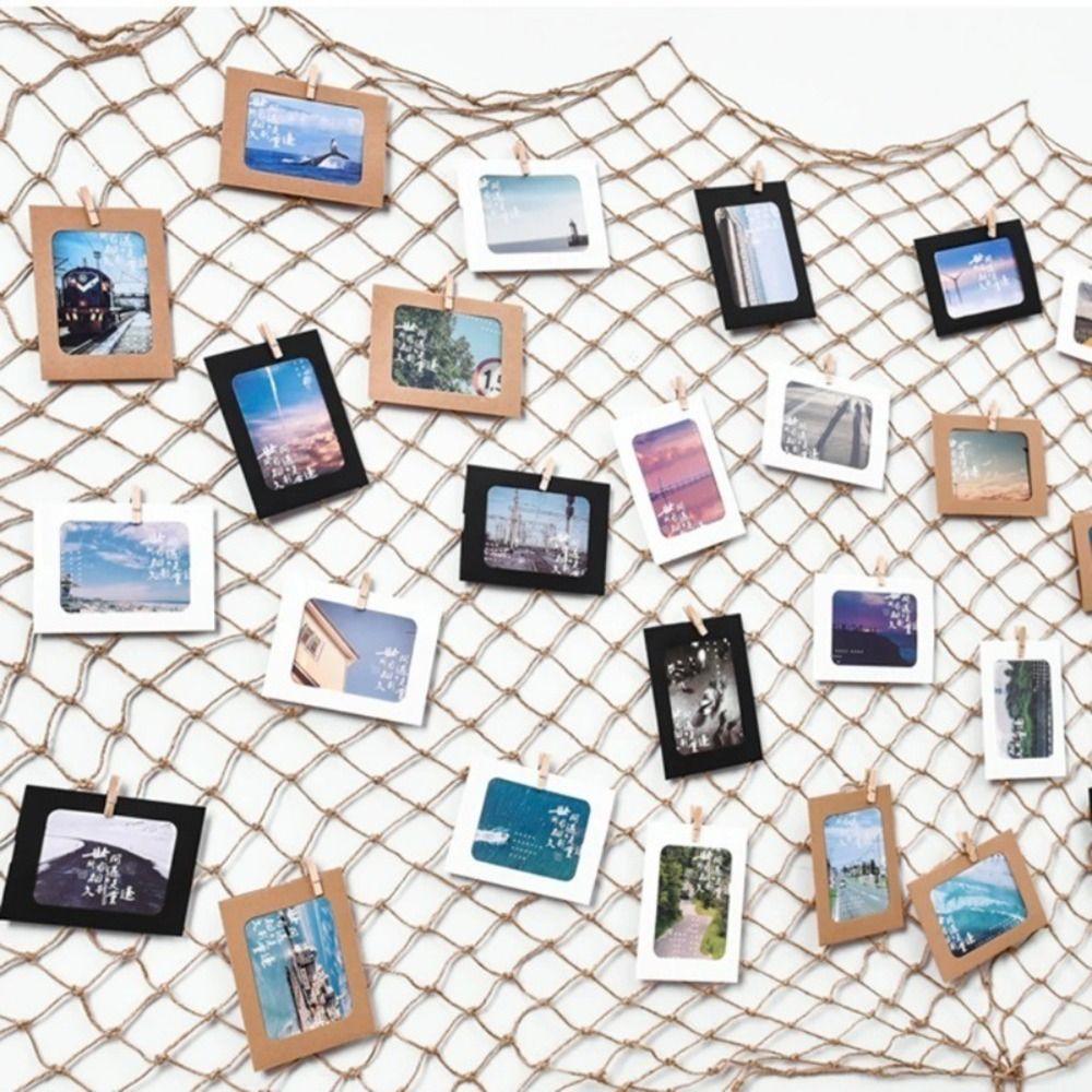 50/100pcs Reusable Photo Clips Mini Wooden Clamp  for Hanging Pictures Paper DIY Crafts