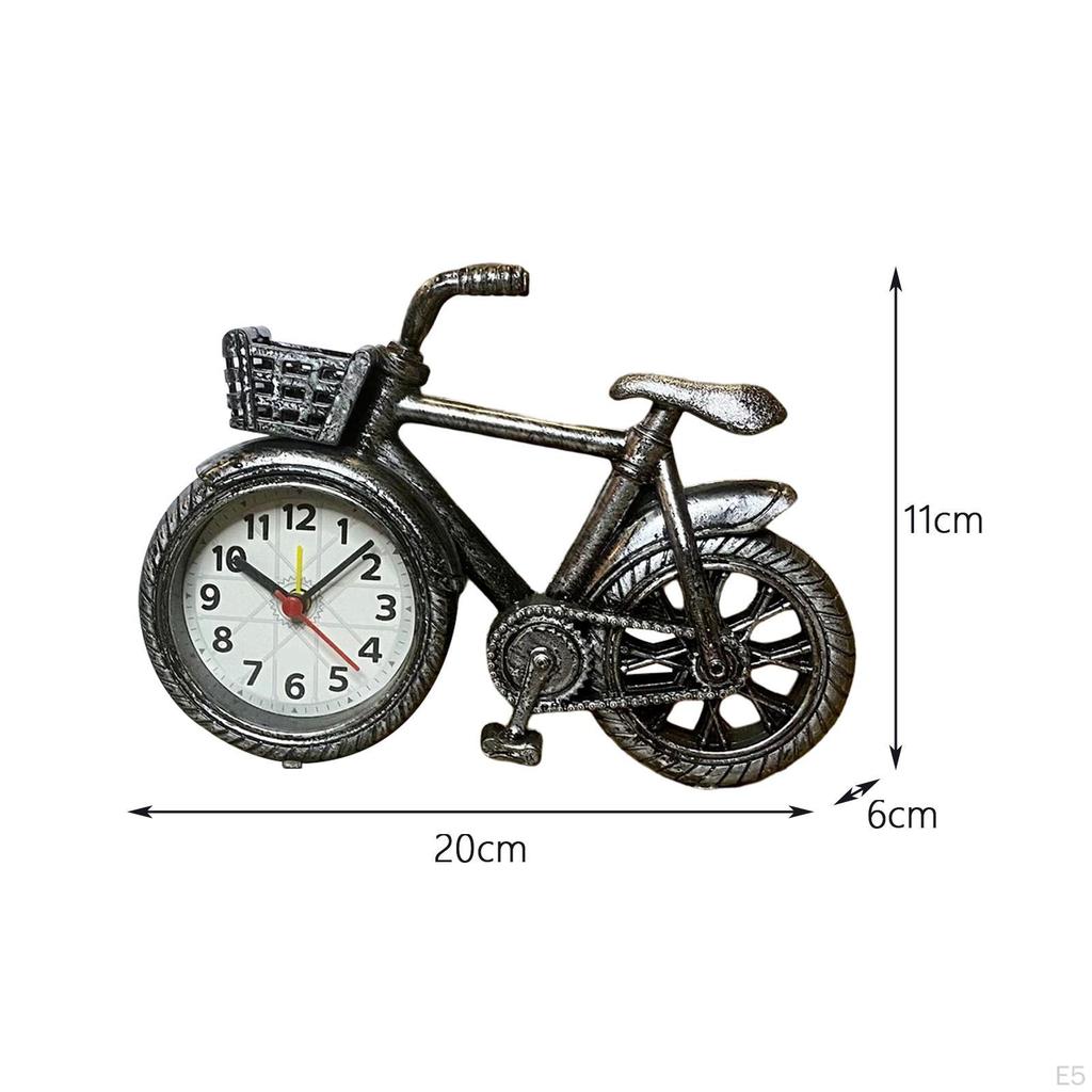 Clock, Shape Alarm Classic Mini Bike Desk Shelf Clock For Home, NightStand,