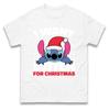 I Want Stitch For Christmas T Shirt Xmas Festive Tee Top Xmas Gift Tee