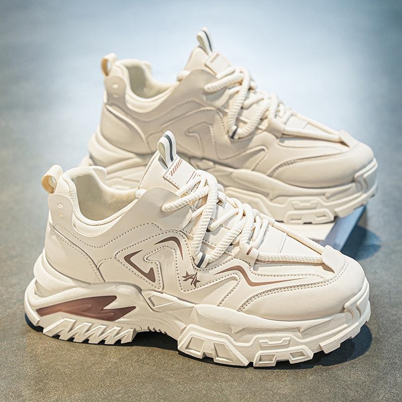 Men's shoes 2025 autumn and winter new breathable platform men's youth fashion casual sports shoes heightening dad trendy shoes