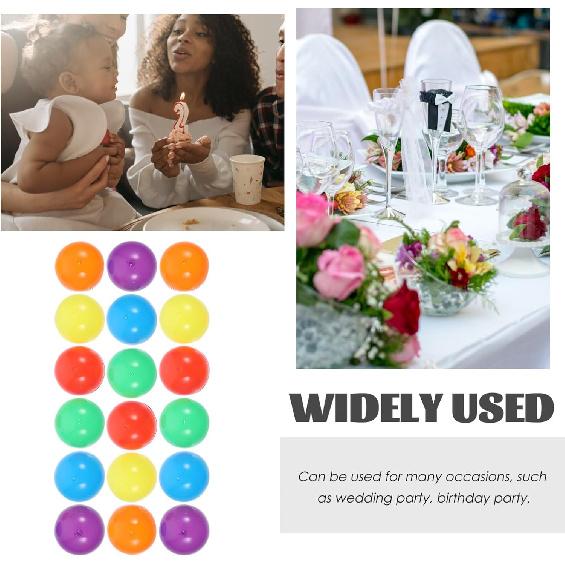 

Ciieeo 50 шт. Пластиковые заполняемые украшения 45 мм Шарик Капсулы для торговых автоматов Пустые Цветные Круглые Капсулы Контейнеры для скручивающихся шаров Заполняемый шар