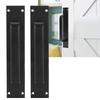 2 Pack Aluminum Alloy Door Pull Handle Black Barn Door Handles Sliding Door Handle  Kitchen Cabinet