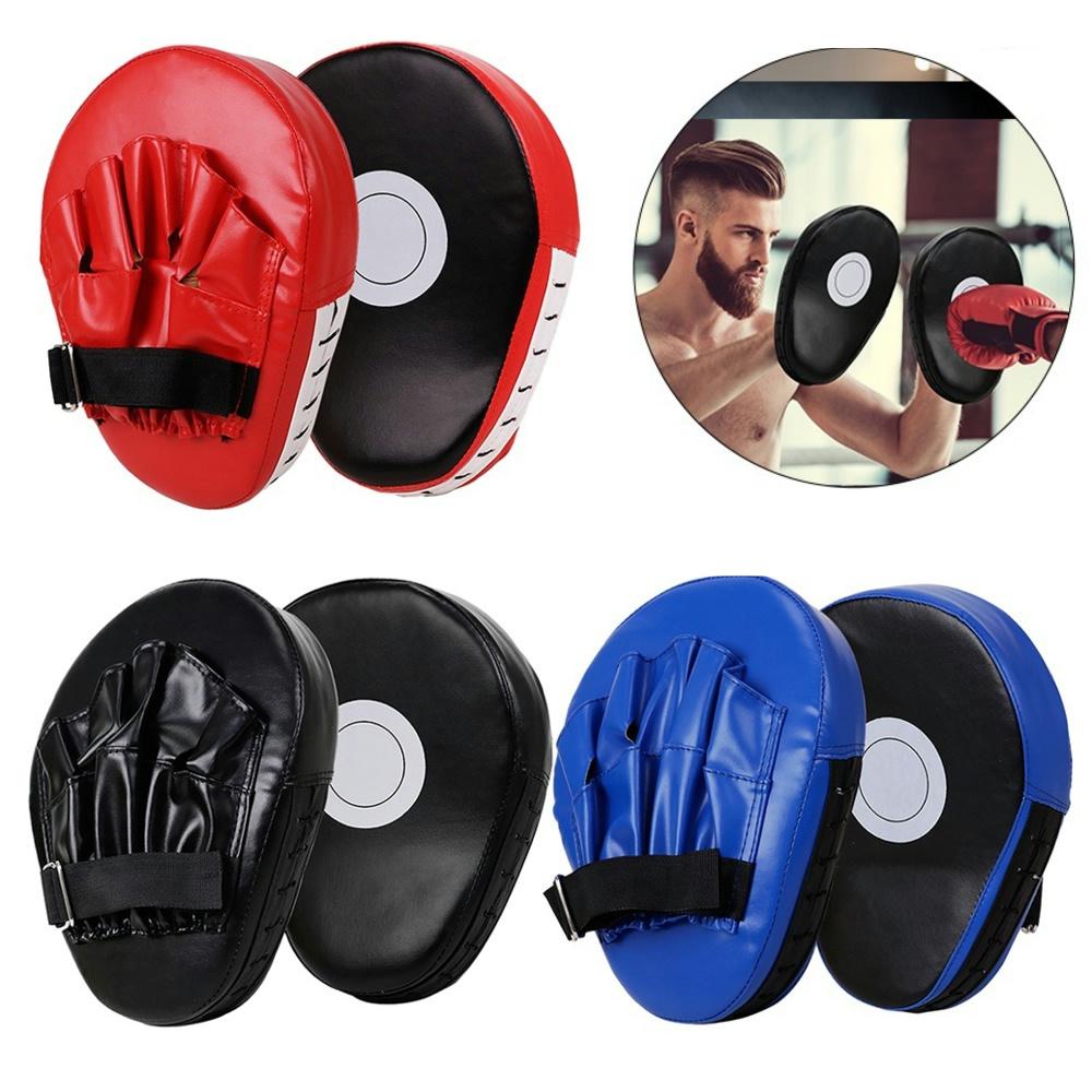 Curved Boxing Muay Thai Hand Target Sanda Training Thickened Earthquake-resistant Curved Baffle PU Leather 5-finger Hand Target