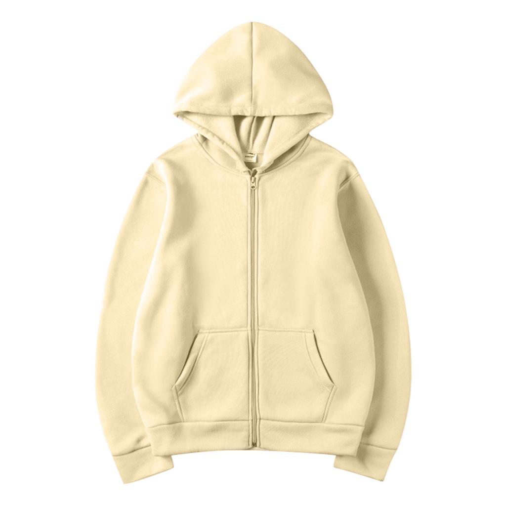 Felpa con cappuccio da donna con zip intera, felpa casual a maniche lunghe con cappuccio e tasche, top morbido e leggero con coulisse