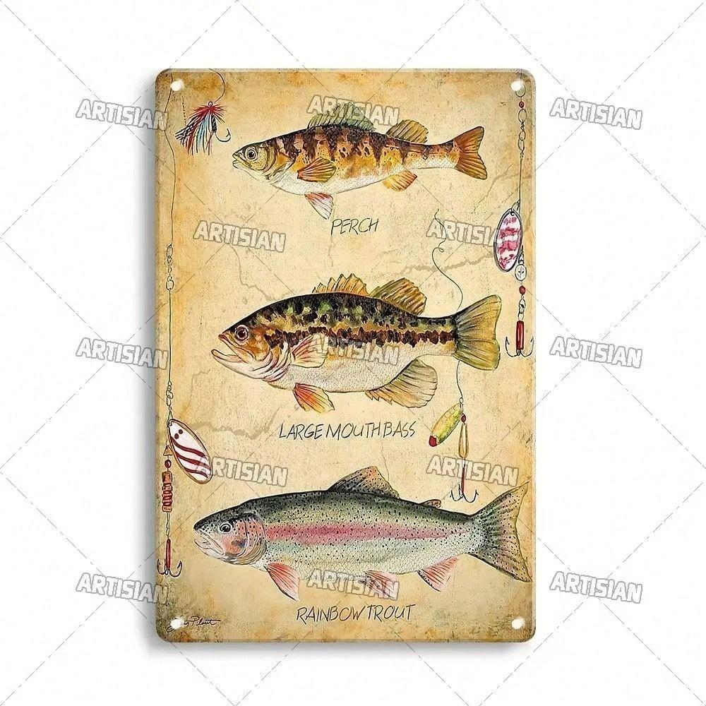 Vintage Metal Tin Sign Wall Decor 20x30cm Retro Iron Painting Home Art