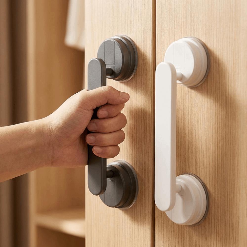 1/2Pcs Anti-slip Suction Cup Door Handle Waterproof Wardrobe Door Handle  Refrigerators