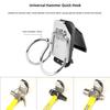 Heavy Duty Tool Belt Clip Hammer Holder Quick Response Work Belt Hook Tool Organization for Plumbers Electricians Mechanics
