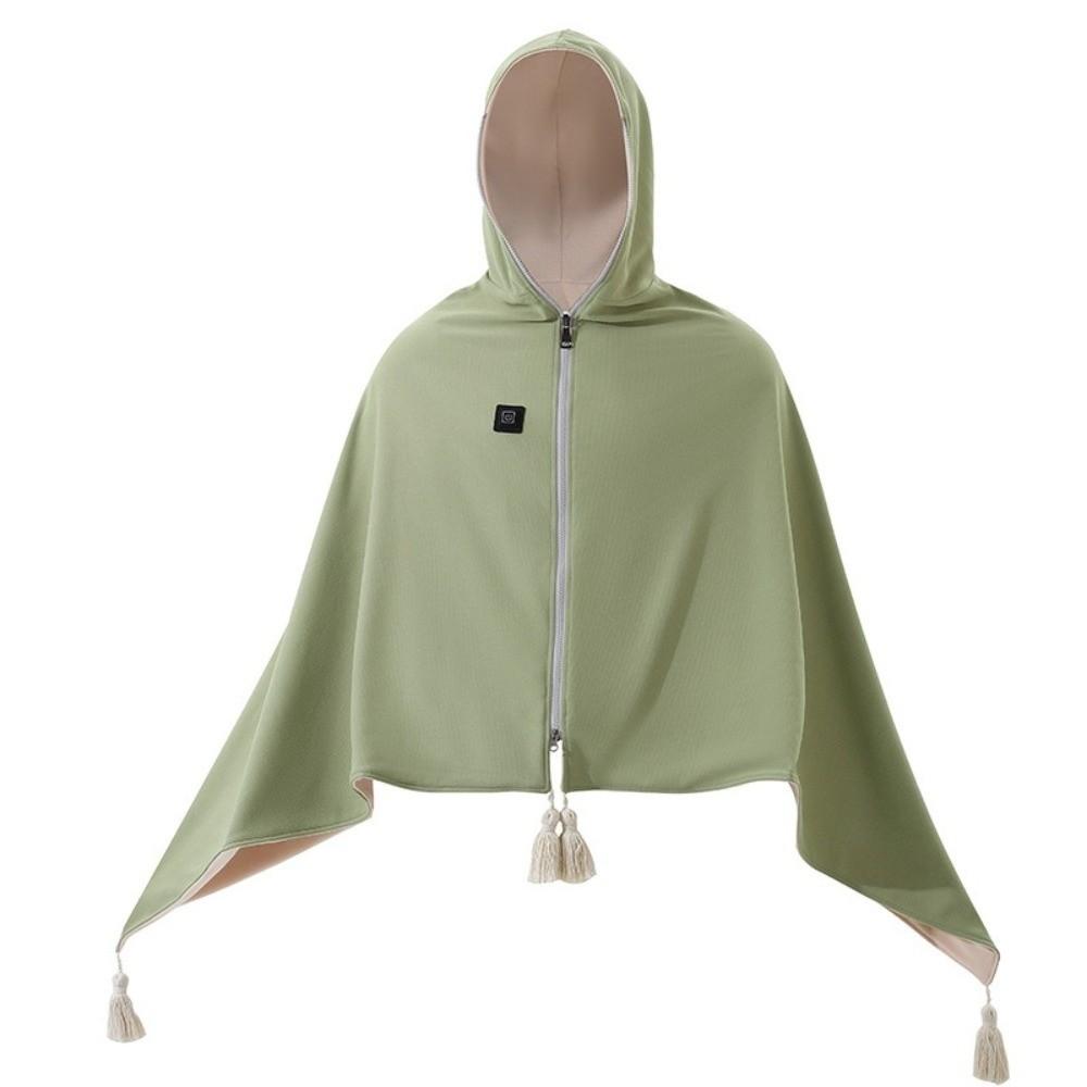 Wearable Hooded Shawl 3 Heating Levels Heating Lap Blanket USB Electric Heated Blanket Office