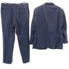 TAKASHIMAYA made in Japan Striped Pattern Lanvin fabric suit Setup Navy Men's Used