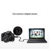 Black USB 2.0 A to Mini 5-Pin B Charging Cable