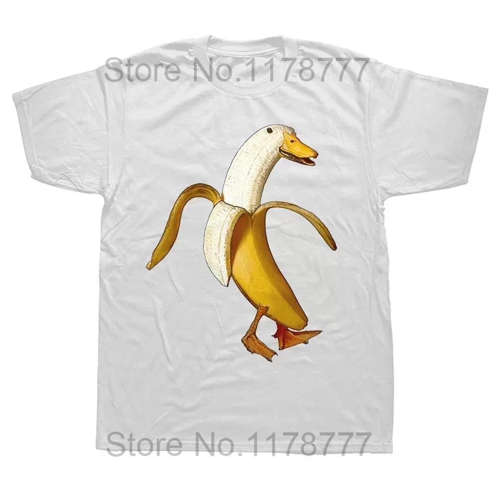 Mess With The Honk You Get The Bonk Funny Goose Print T Shirts Cartoon Unisex Clothing Short Sleeve Anime Unisex Tee Shirts