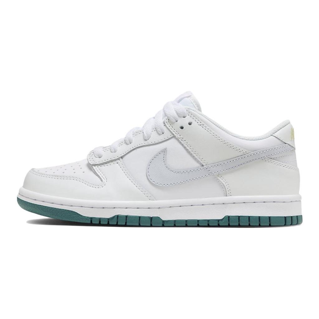 New Nike Dunk Low White Grey Teal GS FD9911-101