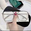 Fashion Retro Square Reading Glasses Men Women Anti Blue Light Computer Glasses Playing Games Eye Protection Big Frame Eyewear