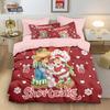 3D Cute Girls Strawberry Shortcake Bedding Set Colorful Cartoon Strawberry Girl Pattern Duvet Cover Pillowcase Home Decor Room