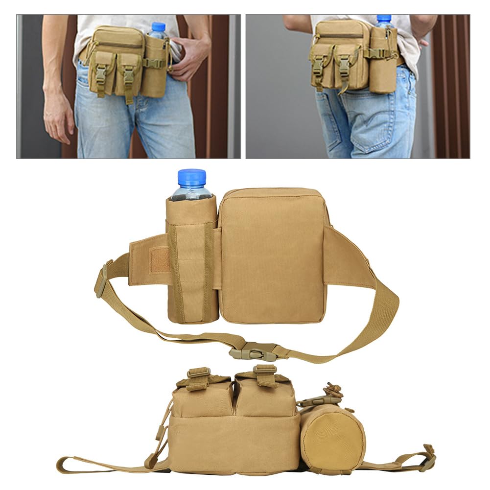 HARUMAKI Waist Military Vertical Large Body Adjustable Front Pocket for Shoulder Hip Perfect for and Other 4L Capacity 2-Way Bag, Multifunctional,