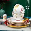 Tanghui 29-Piece Imperial City Story Bone China Dinnerware Set