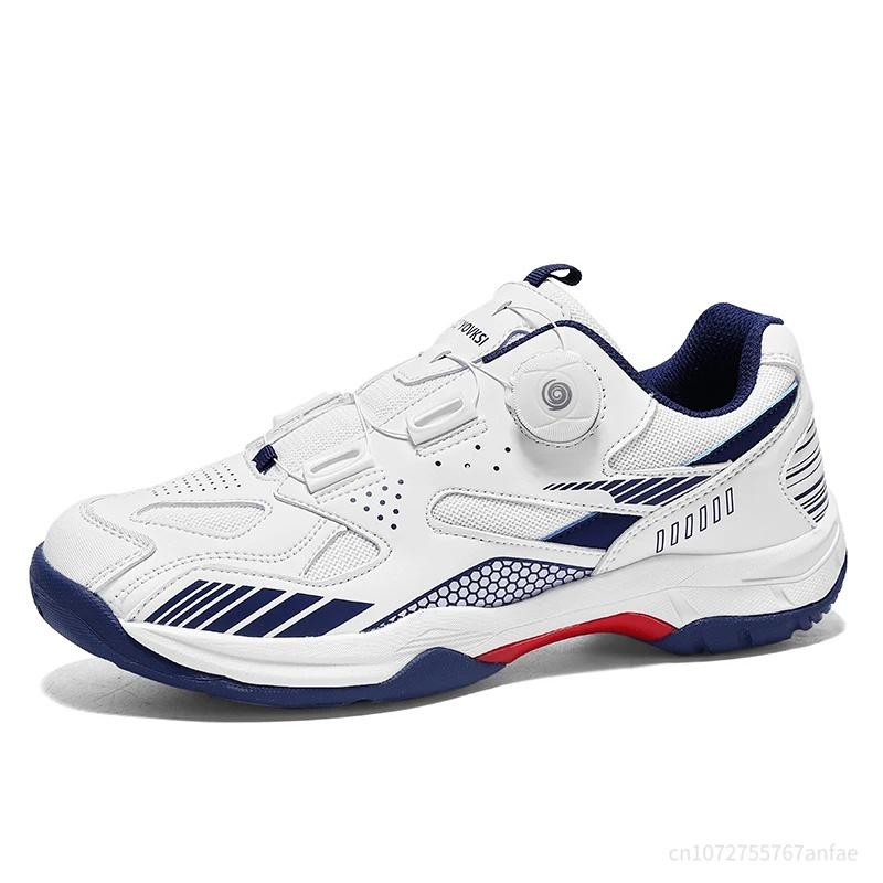 New Tennis Badminton Shoes Low Cut Casual Sports Shoes Rubber Uppers for Men And Women Double Rotation Buckle Sports Shoes