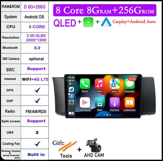 9 Inch LHD DSP Android 14 For Subaru BRZ 2012 - 2016 Car Carplay Stereo Wifi Navigation Player Autoradio Radio GPS Multimedia