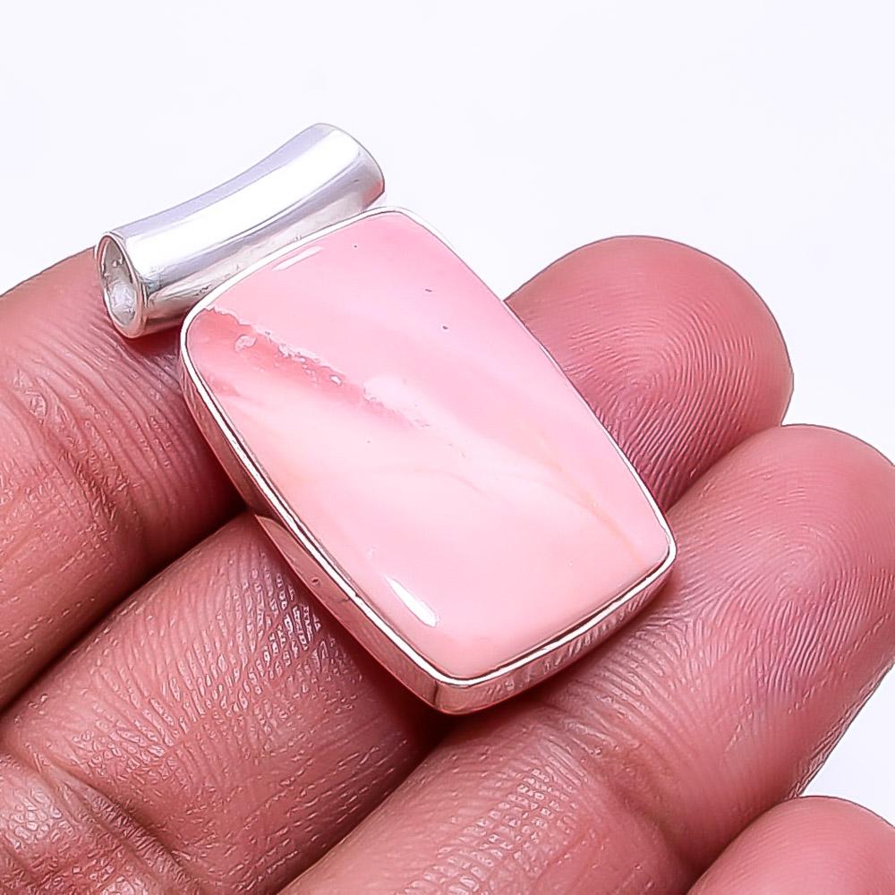 

Pink Opal -Australia 925 Sterling Silver Pendant 1.25 P36