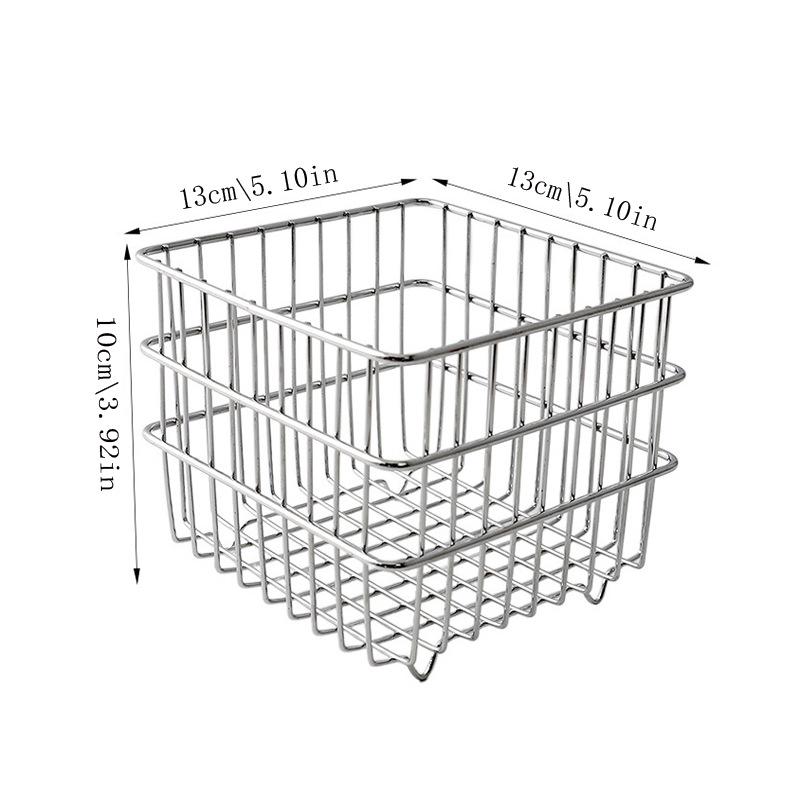 Large Capacity Iron Art Storage Basket for Desktop, Office, or Dorm – Ideal for Cosmetics, Sundries, and Masks