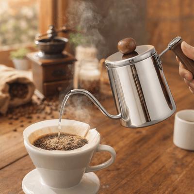 350ML Häll över kaffekanna Rostfritt stål Droppfilter Kaffebryggare Handbryggningskanna Kök