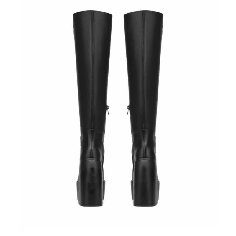 Fashion Brand Minimalist Fashionable Solid Color Knee High Boots 2024 European American Fashion Party Autumn Winter Women Boots 34-43