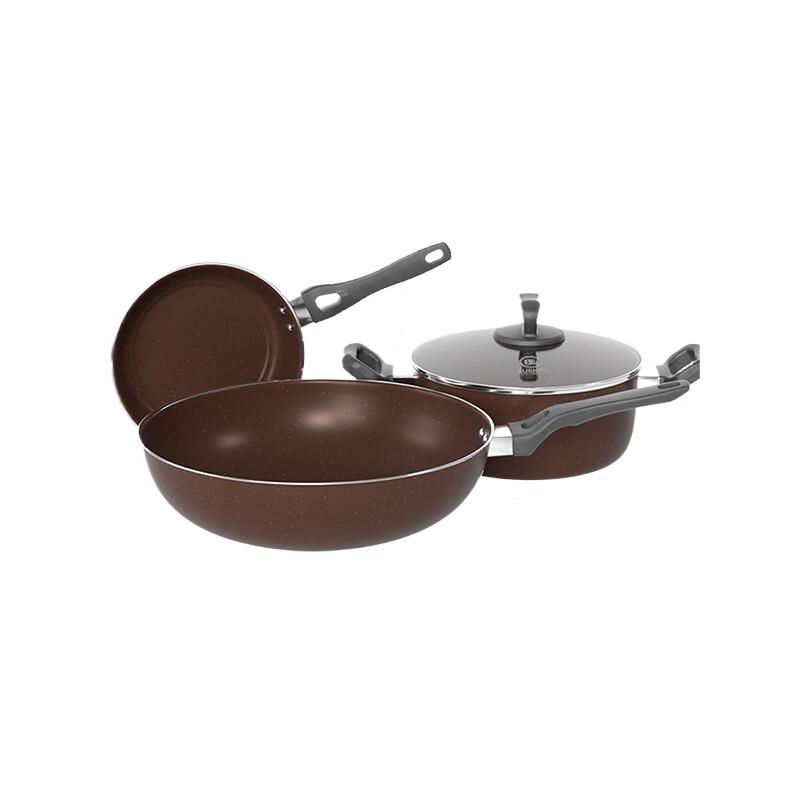 BURNELL Enamel 3-Piece Cookware Set