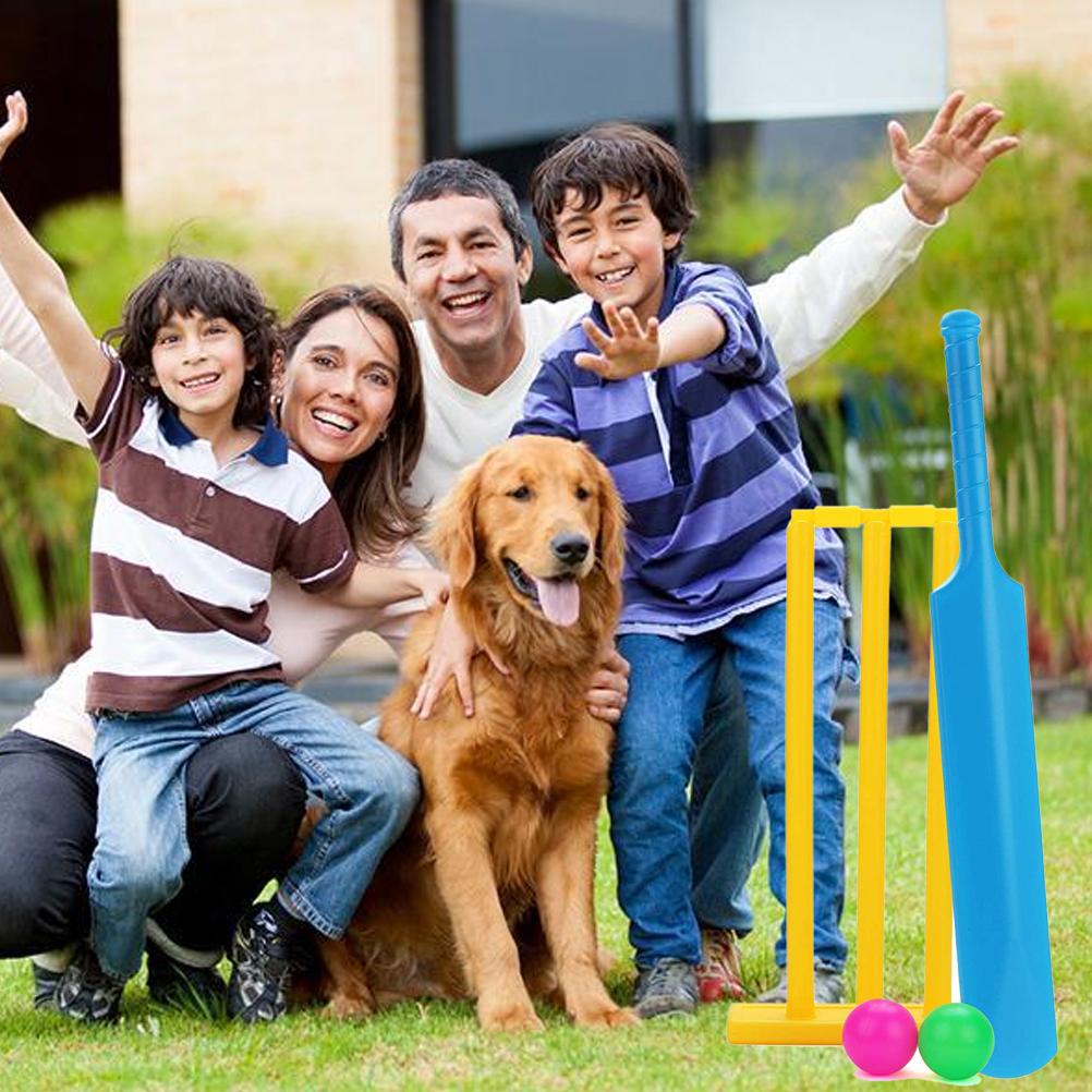 Kinder Kricket Set Sport Eltern Kind Interaktives Kricket Indoor Outdoor Spiel Spielzeug
