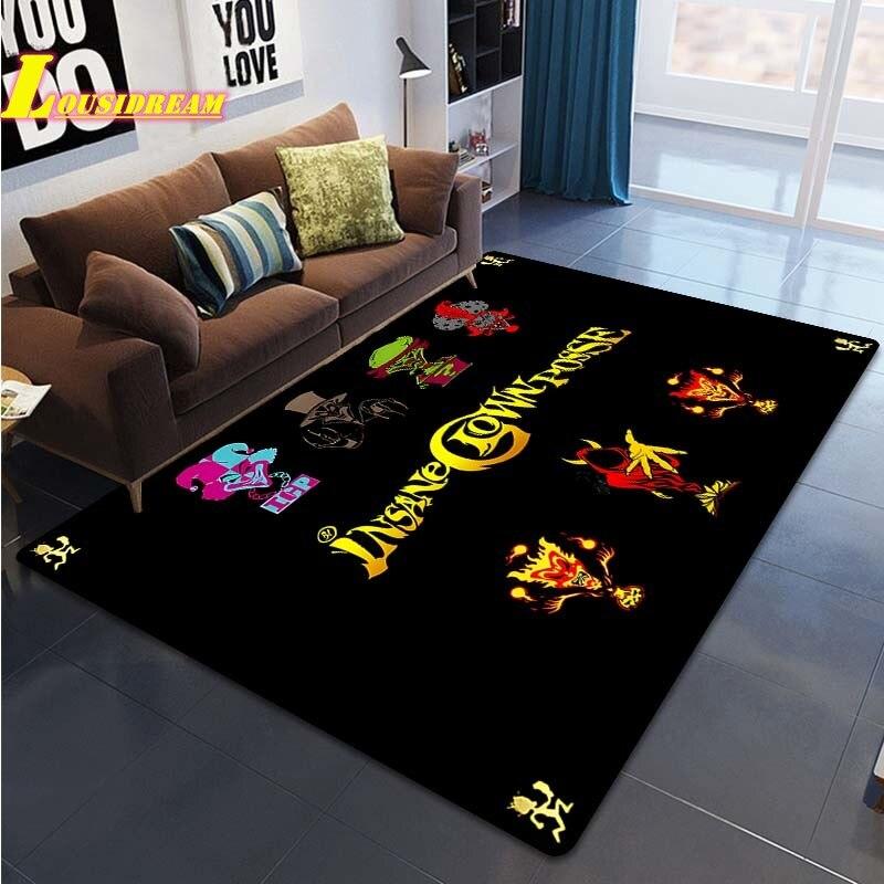 Tappeto Stampa Banda Pagliaccio Pazzo Tappeto Banda Juggalo Soggiorno Camera da Letto Decorazione Casa Tappeto Grande Tappetino da Gioco e Gattonamento per Bambini Tappetino Yoga Tappetino da Picnic