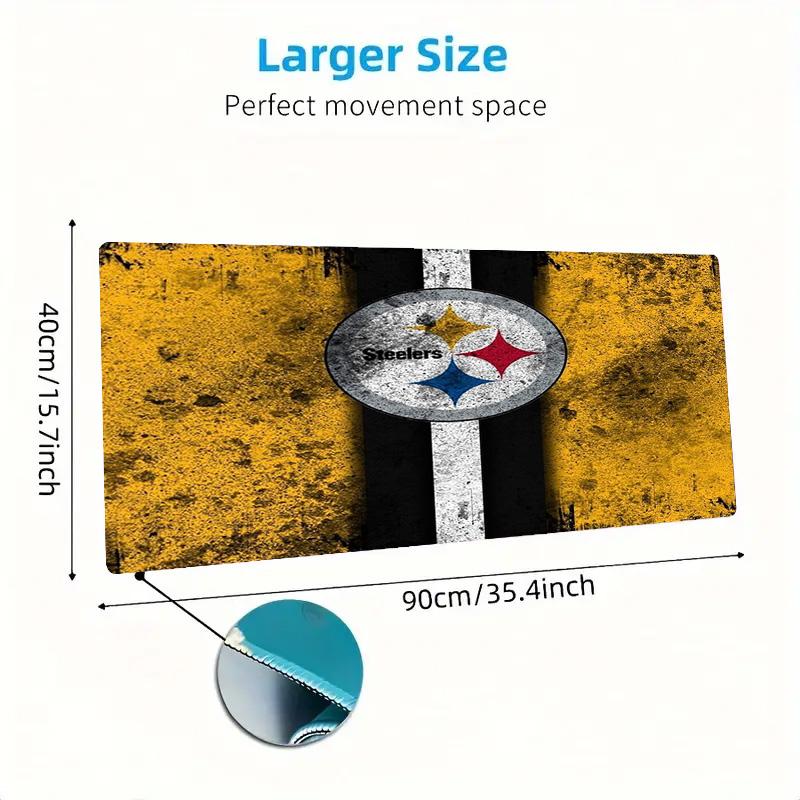 Pittsburgh Steelers Color Mouse Pad Large Gaming Table Cushion Non-slip Laptop Tablet Big Mousepad XXL Mat Mini PC Playmat With Lock edge